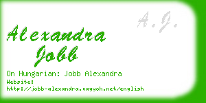 alexandra jobb business card